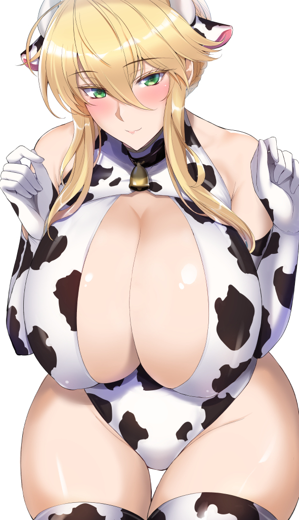 This is a pixiv picture whose title is 丑年新年お乳上.