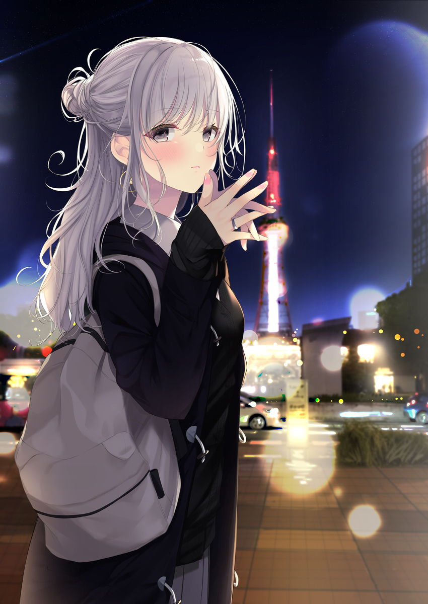 This is a pixiv picture whose title is 「ね、きれいだね」.