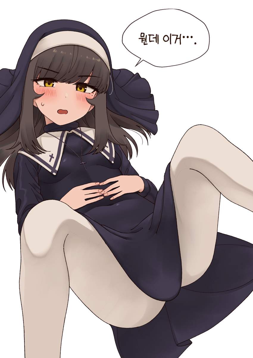 This is a pixiv picture whose title is 수녀 누리.