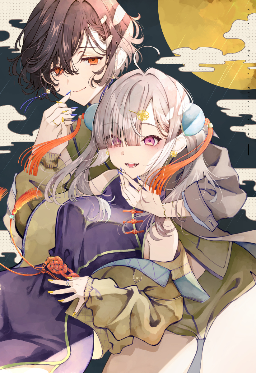 This is a pixiv picture whose title is 夜雨北に寄す.