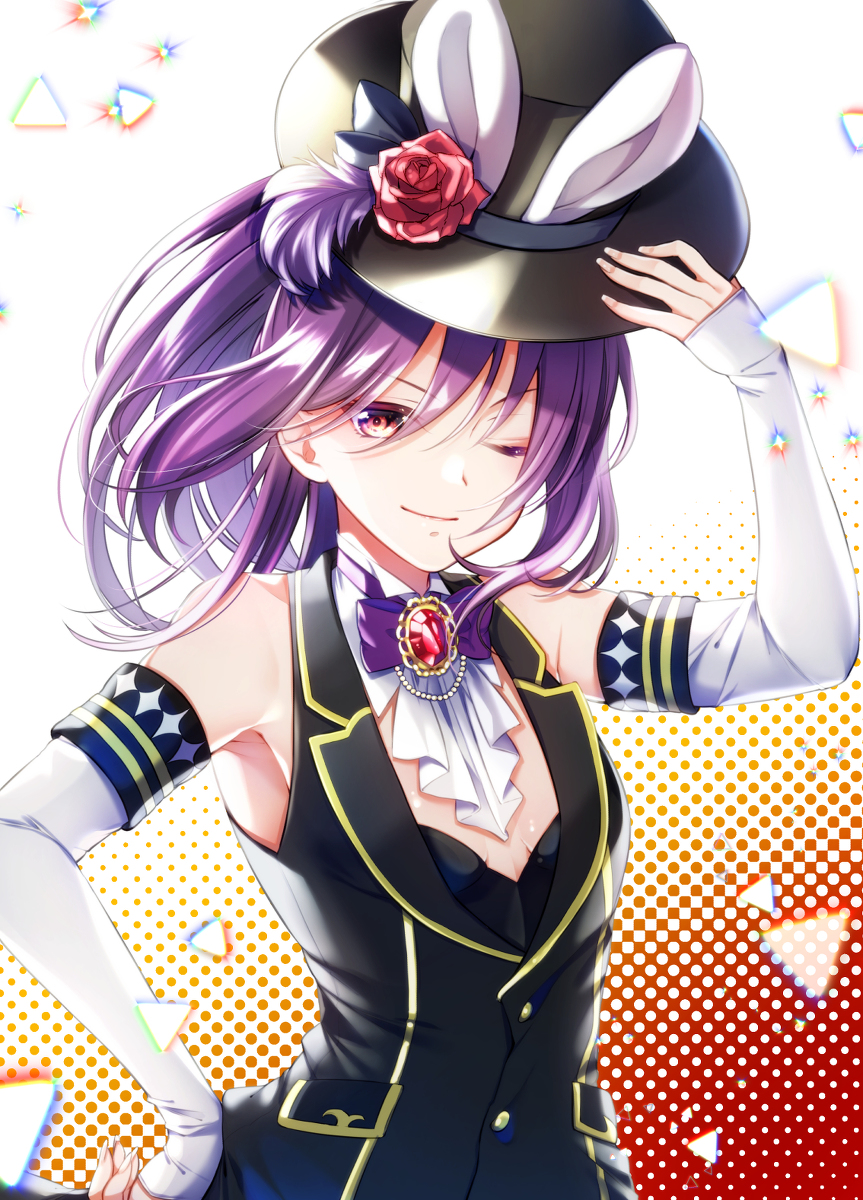 This is a pixiv picture whose title is 薫先輩バニー🐰.