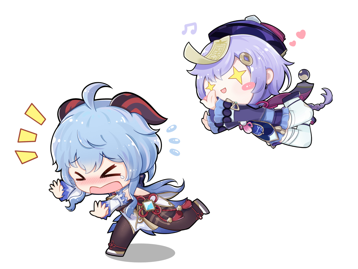 This is a pixiv picture whose title is 七七捉椰羊！（上）.