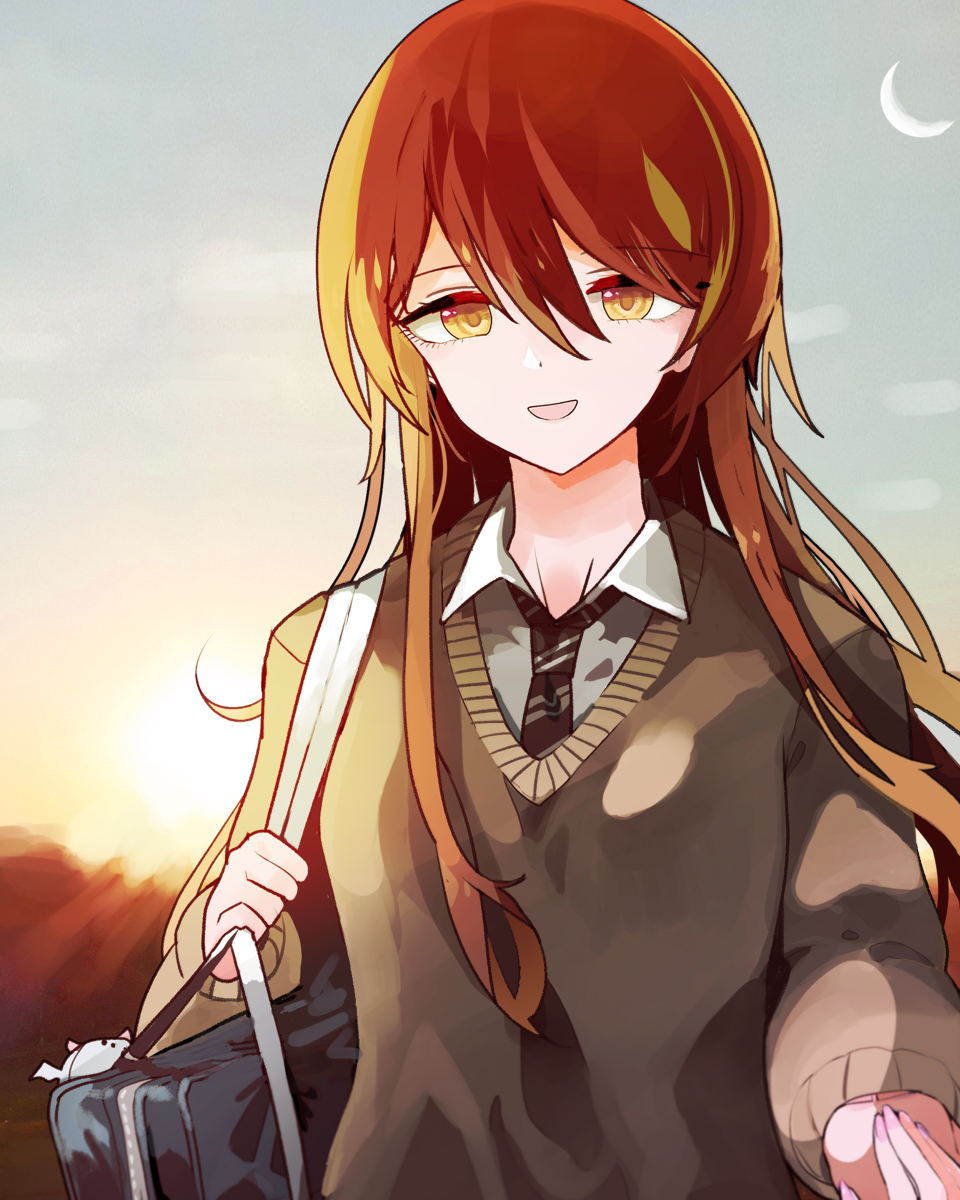 This is a pixiv picture whose title is また明日.