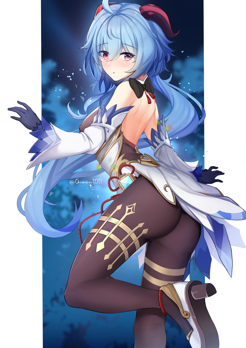 This is a pixiv picture whose title is Ganyu.