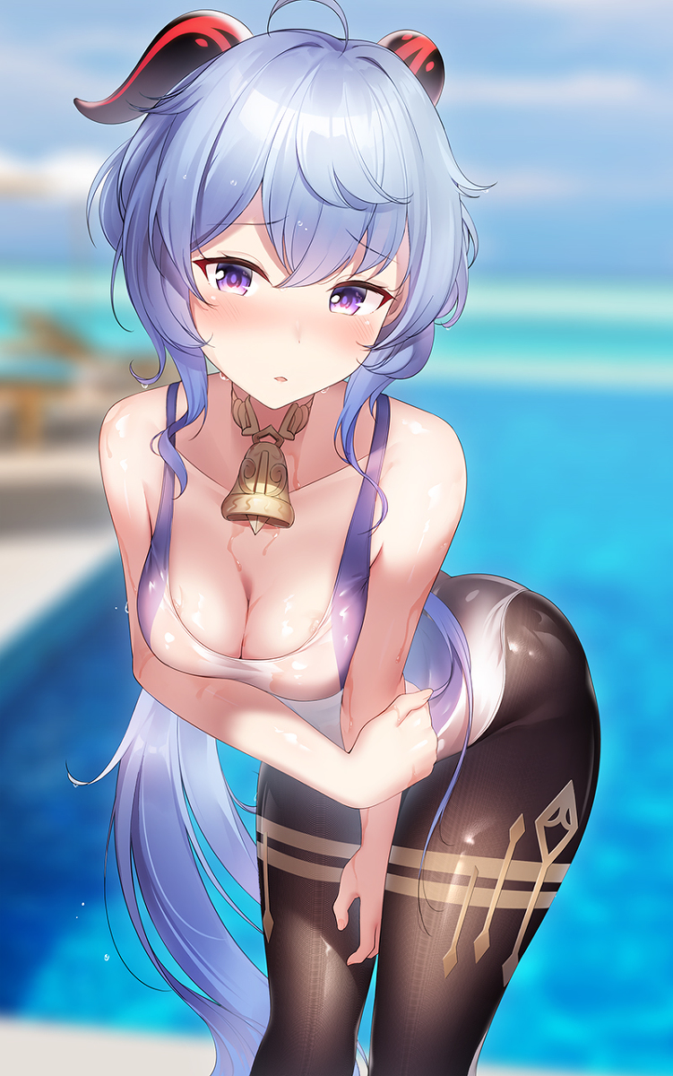 This is a pixiv picture whose title is 甘雨.