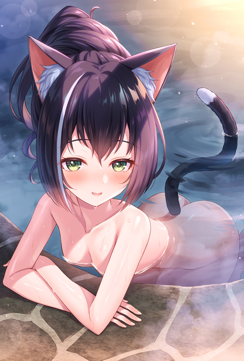 This is a pixiv picture whose title is しっとりジューシーな温泉キャルちゃん.