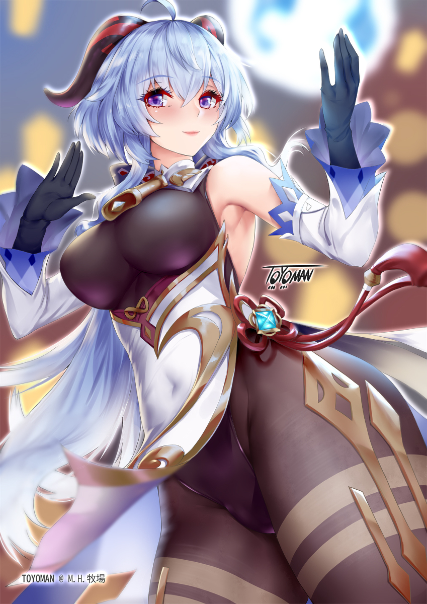 This is a pixiv picture whose title is 甘雨.