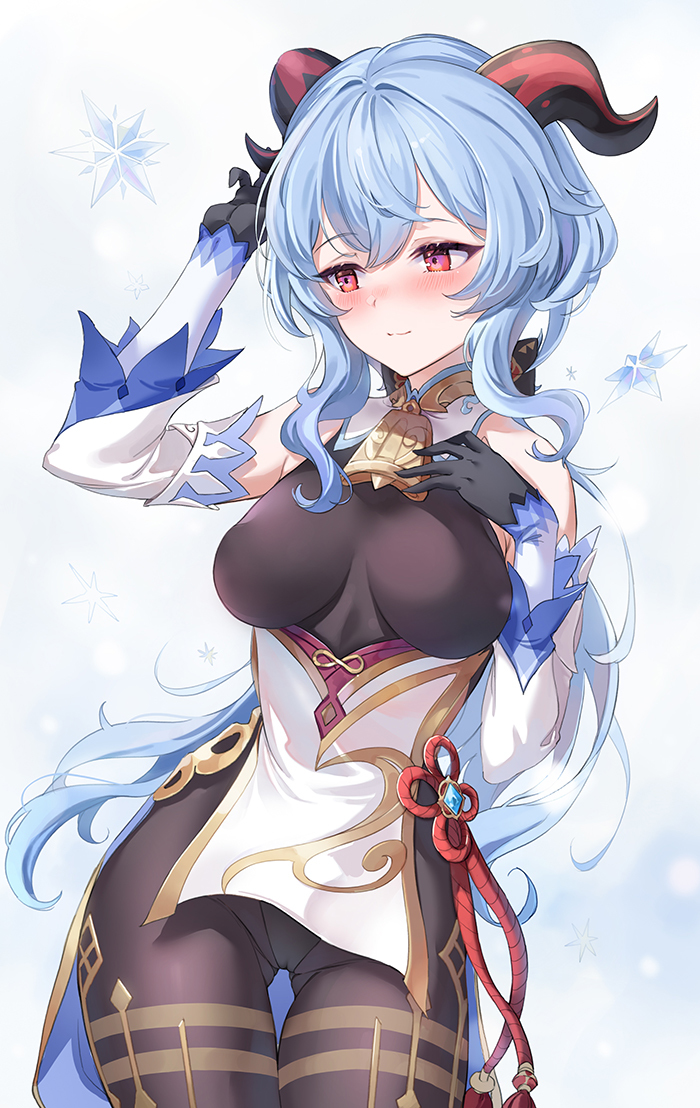 This is a pixiv picture whose title is 甘雨.