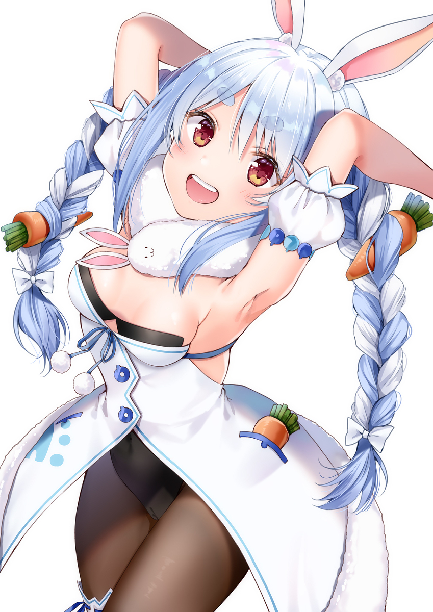 This is a pixiv picture whose title is 兎田ぺこら.