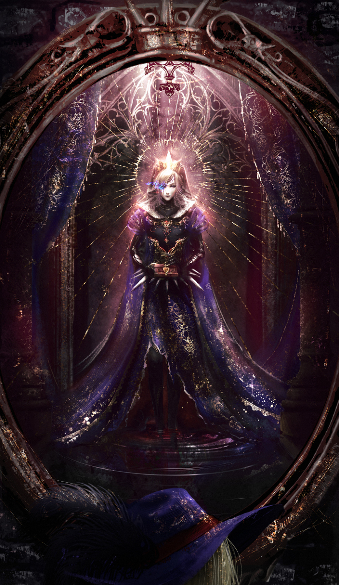 This is a pixiv picture whose title is eVil Queen.