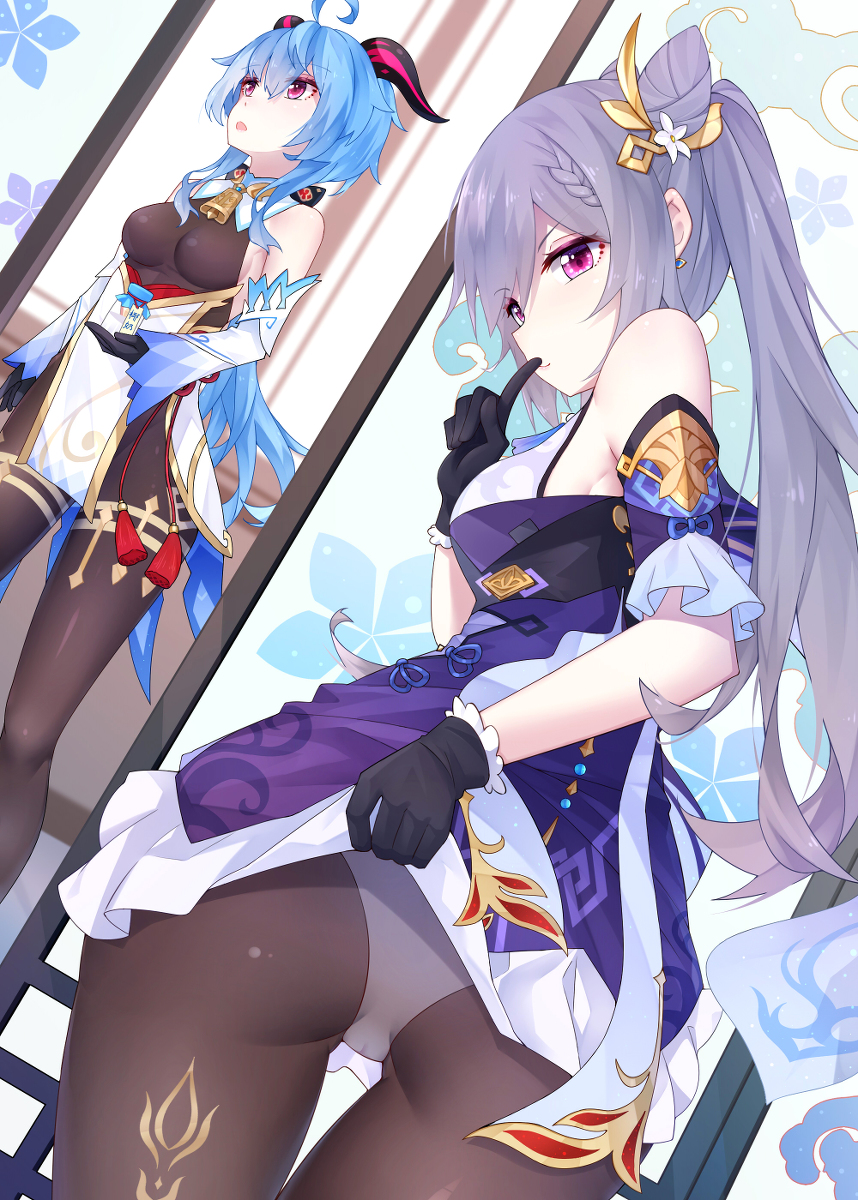 This is a pixiv picture whose title is 嘘~.