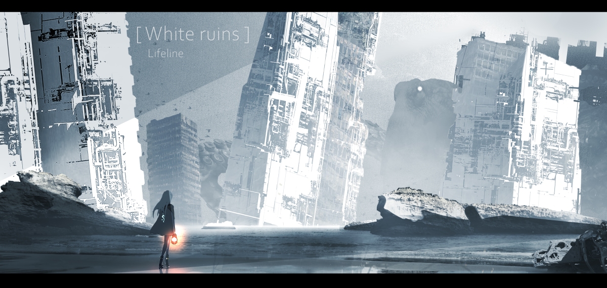This is a pixiv picture whose title is 白墟.