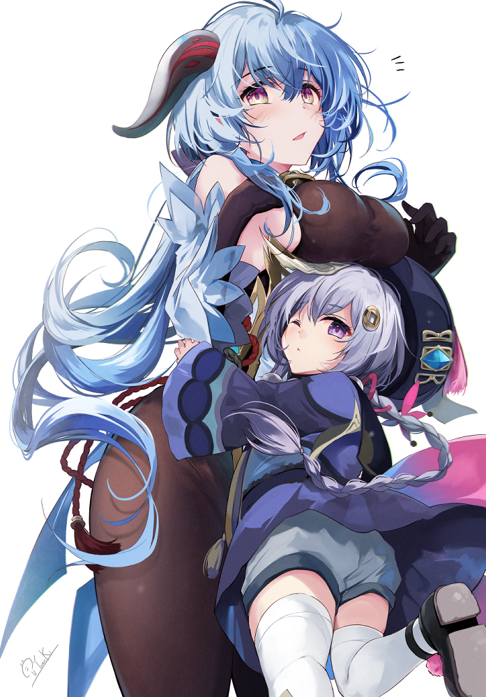 This is a pixiv picture whose title is 甘雨ママ.