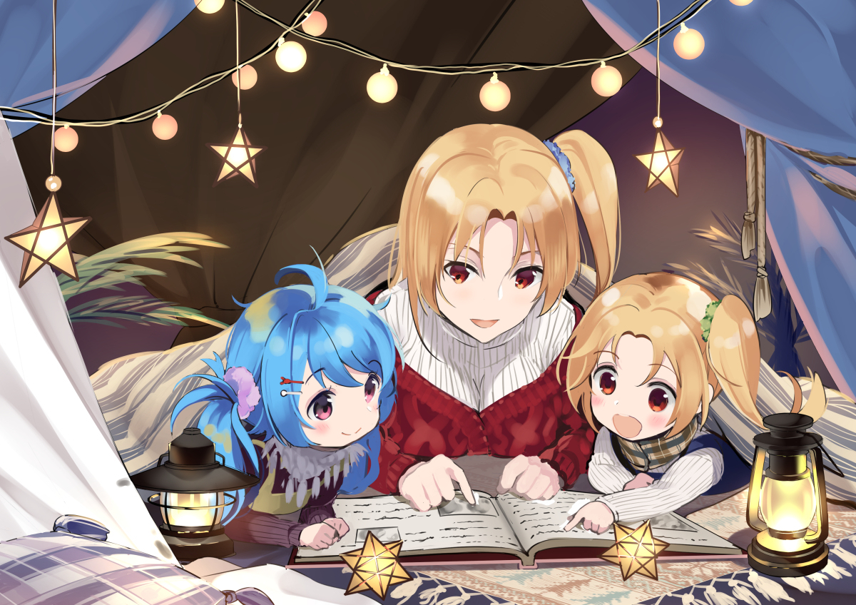 This is a pixiv picture whose title is 冬キャンプ2.