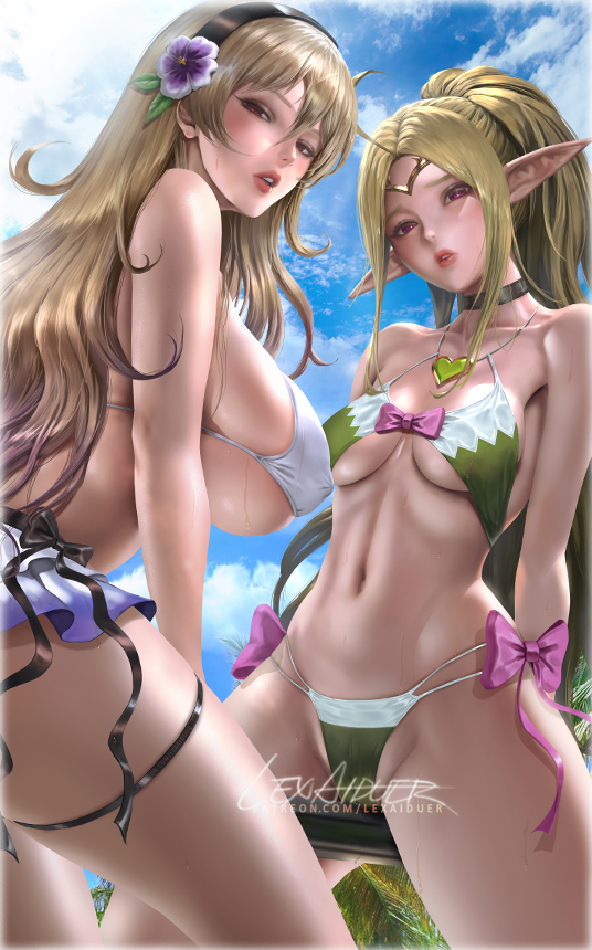 This is a pixiv picture whose title is Summer Corrin(F) X Nowi_Preview.