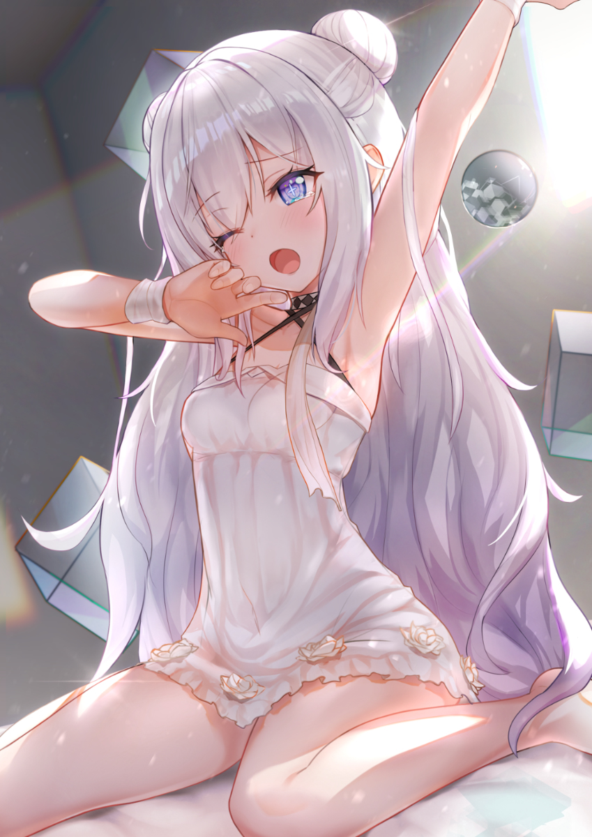 This is a pixiv picture whose title is 寝起きル・マラン.