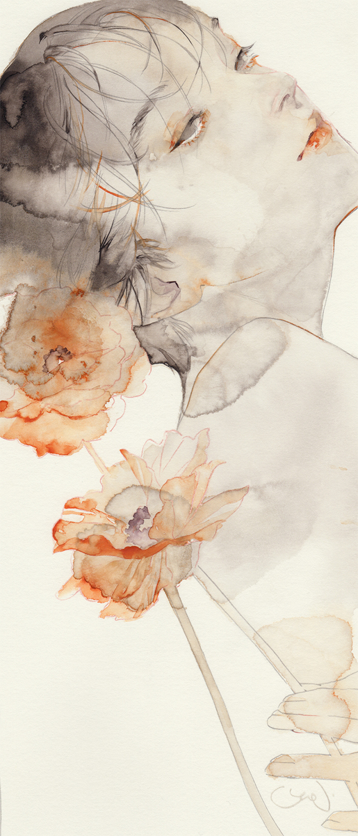 This is a pixiv picture whose title is 月白（つきしろ）.