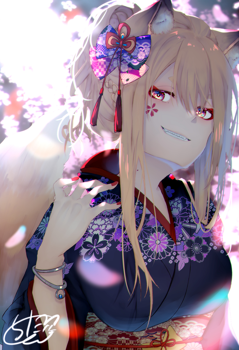 This is a pixiv picture whose title is お狐.