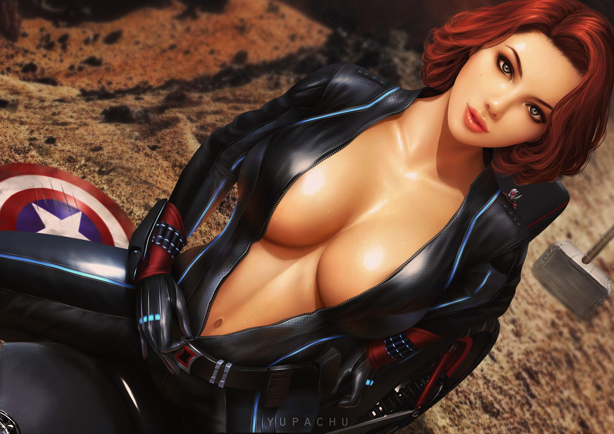 This is a pixiv picture whose title is Black Widow.