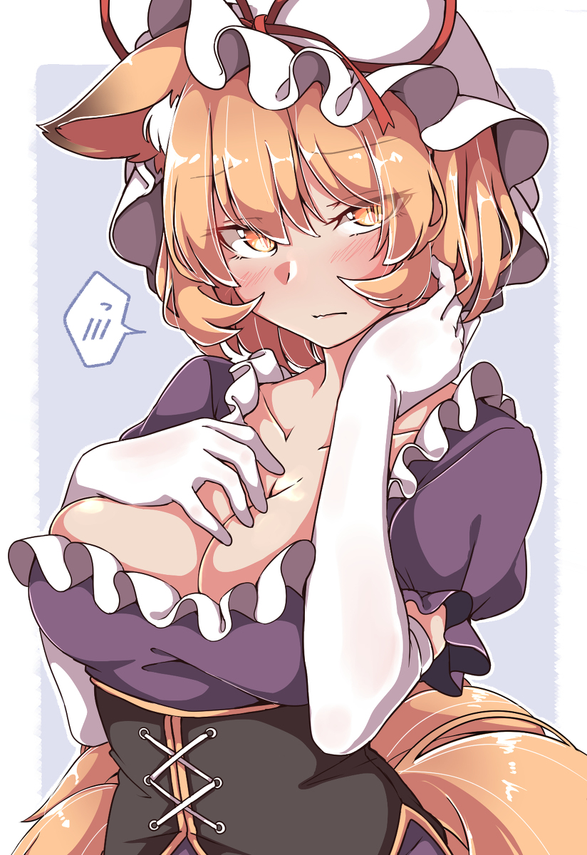 This is a pixiv picture whose title is 紫様衣装の藍様.