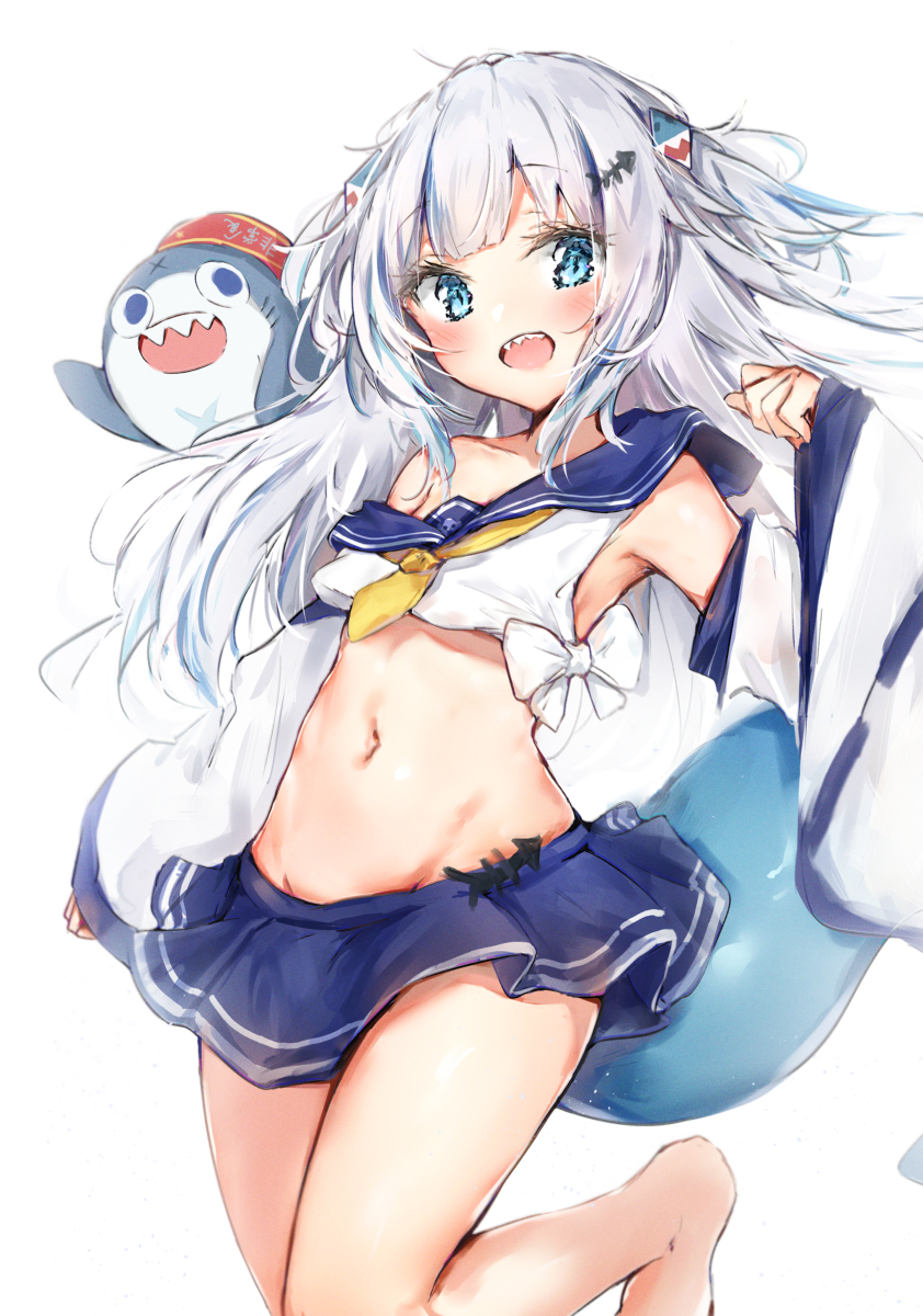 This is a pixiv picture whose title is Gura🦈💙.