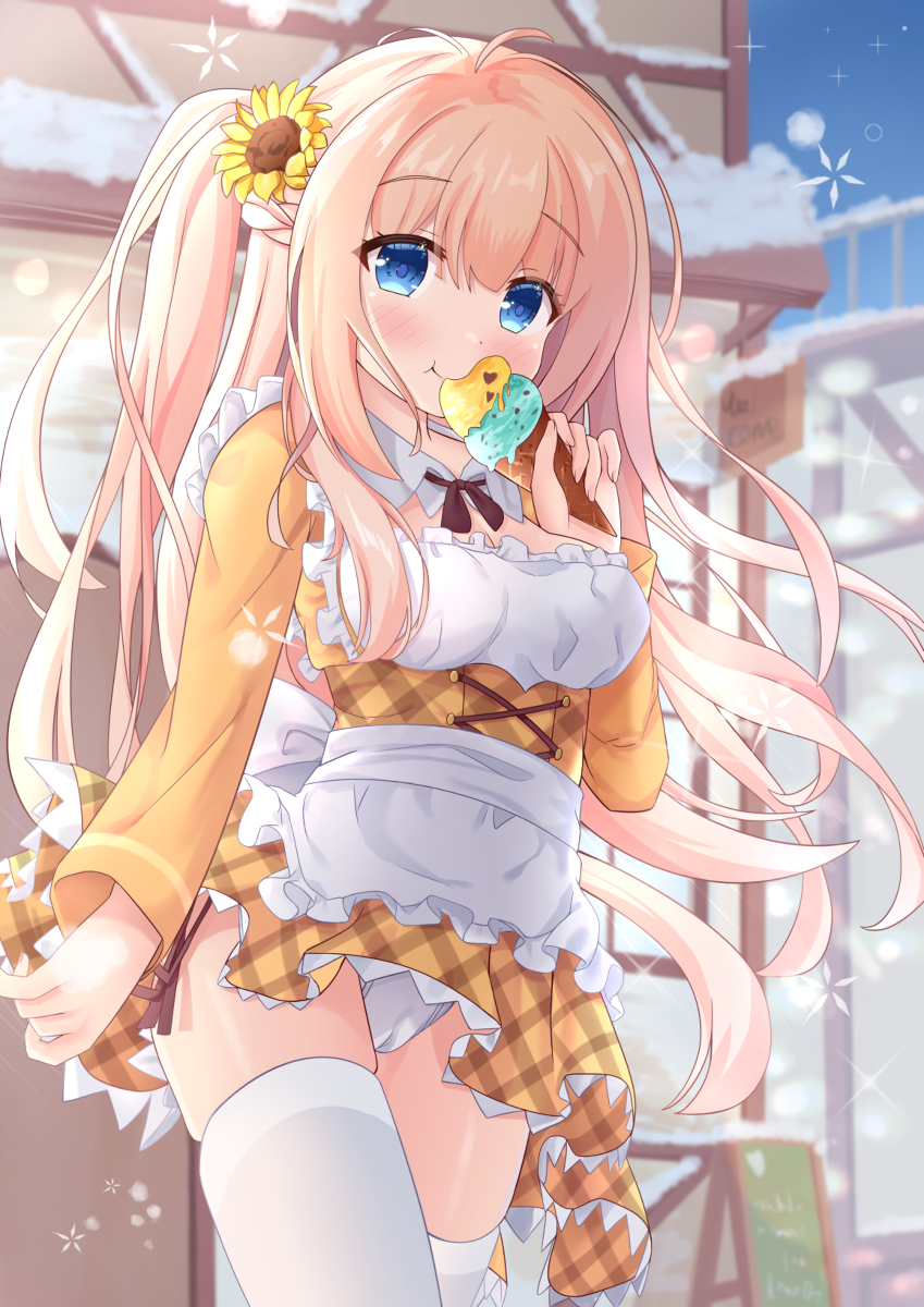 This is a pixiv picture whose title is さむい...おいしい...さむい...おいしい....