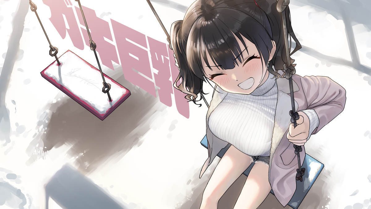 This is a pixiv picture whose title is ガキ巨乳💢31.