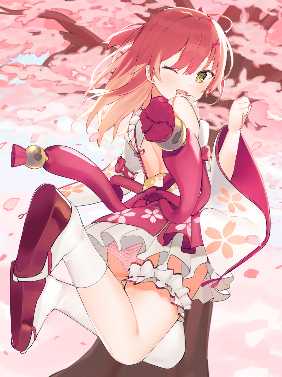 This is a pixiv picture whose title is サクラカゼ.