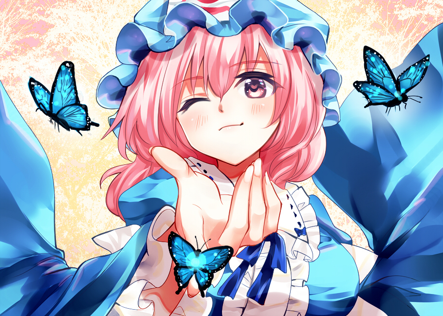 This is a pixiv picture whose title is 幽々子さま.