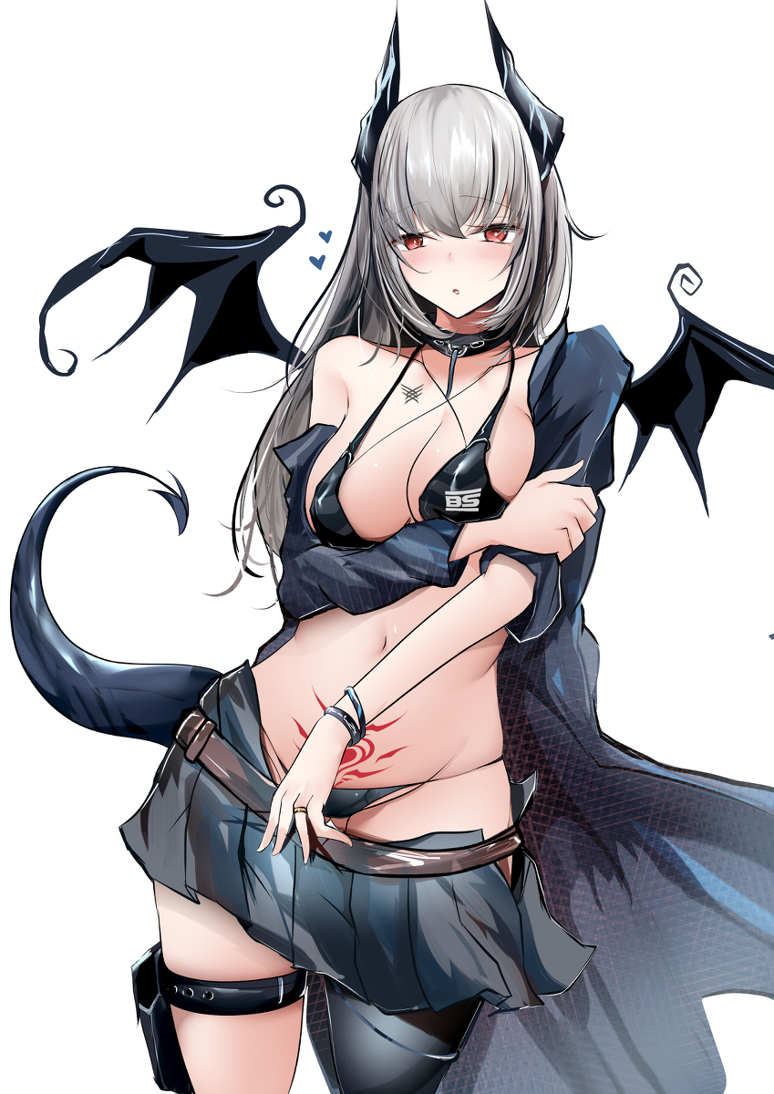 This is a pixiv picture whose title is サキュバス リスカム.
