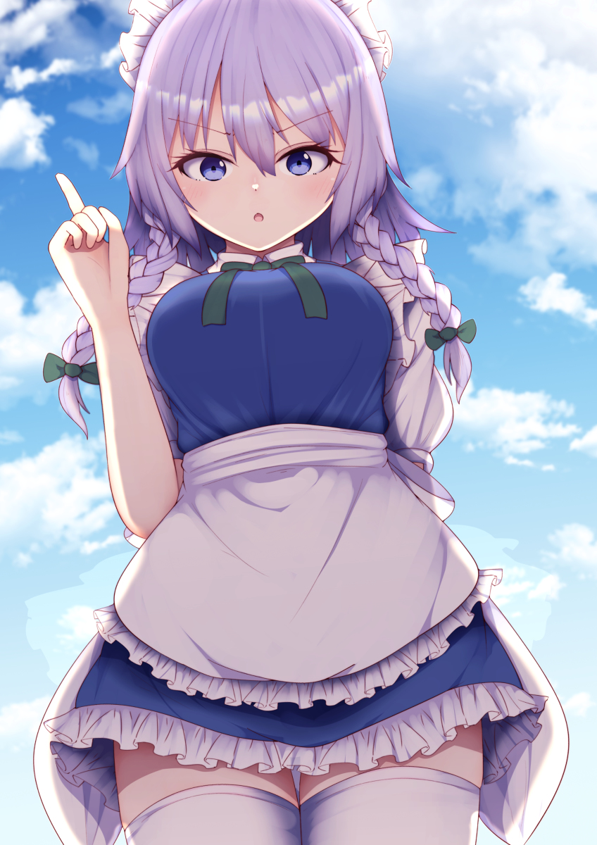 This is a pixiv picture whose title is 咲夜さん💨.