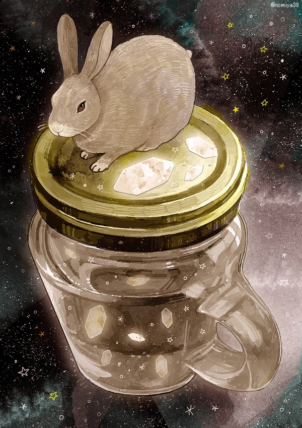 This is a pixiv picture whose title is ビードロとモフモフ.