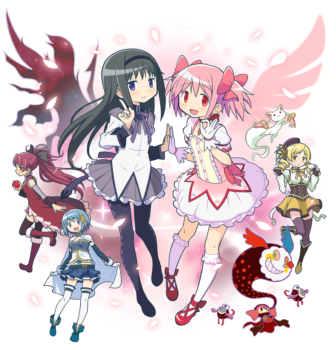 This is a pixiv picture whose title is まどか☆マギカ10周年.