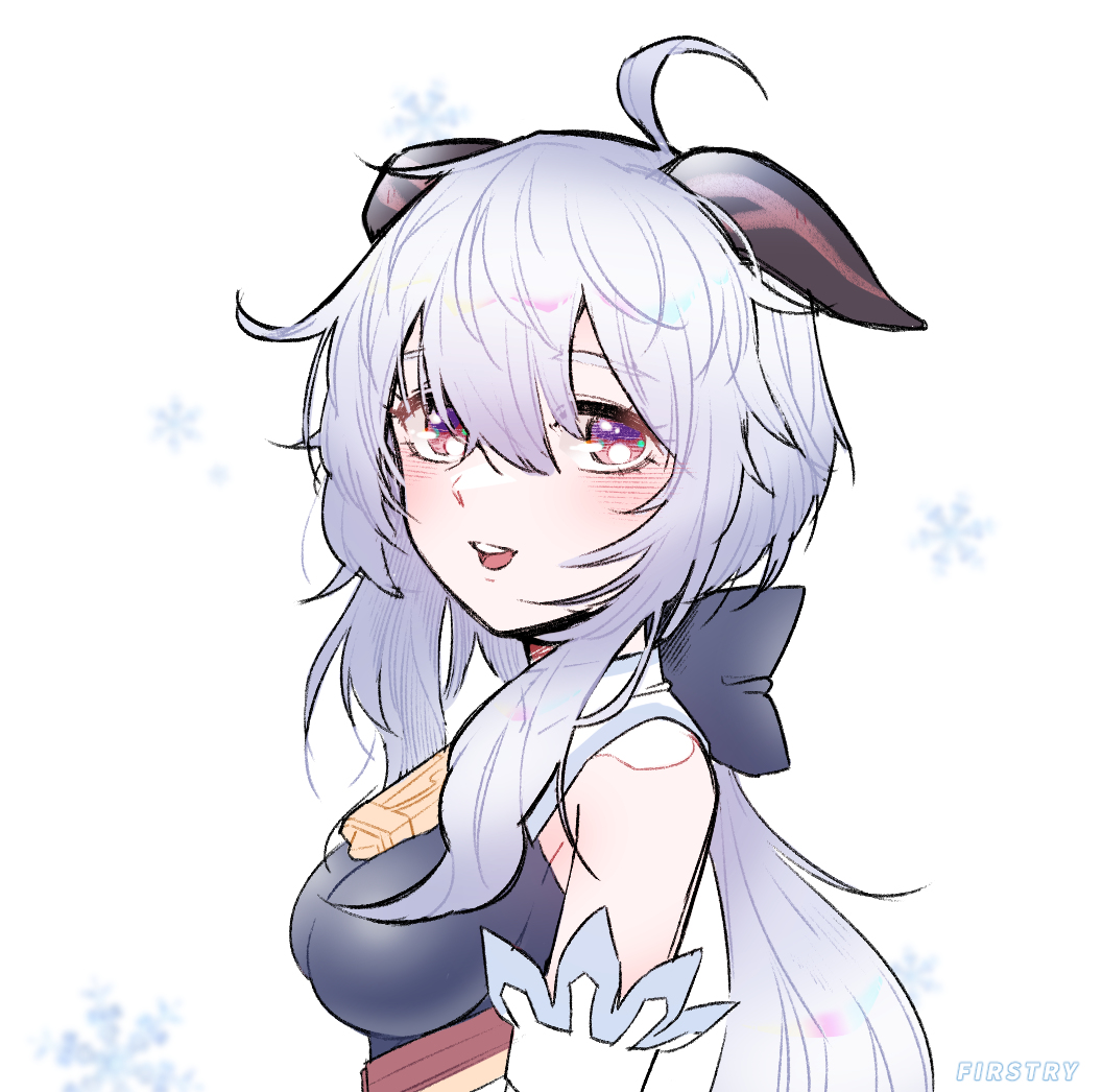 This is a pixiv picture whose title is 甘雨.