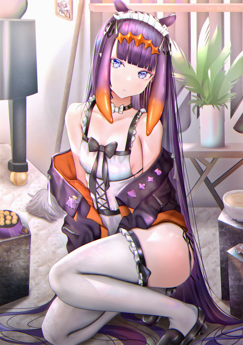 This is a pixiv picture whose title is Maid Ina.