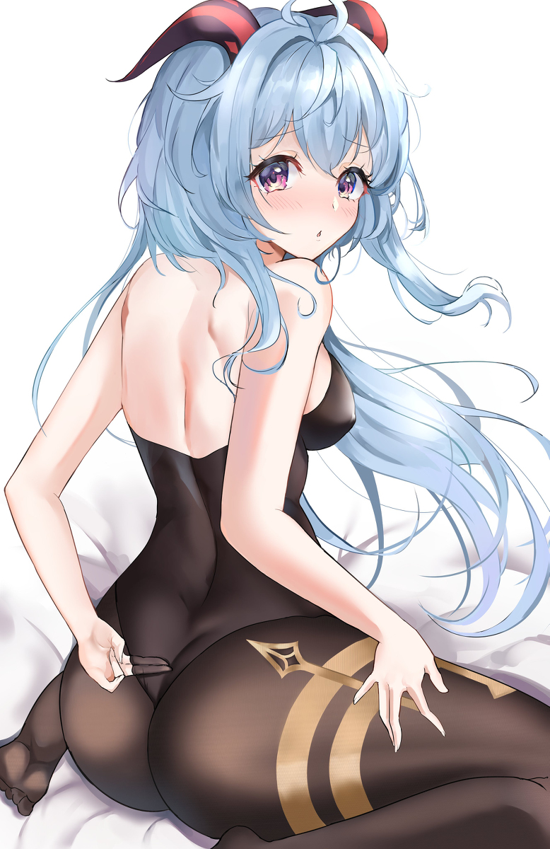 This is a pixiv picture whose title is 甘雨.