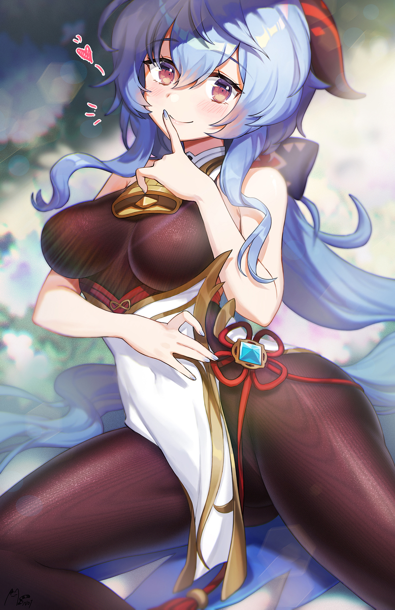 This is a pixiv picture whose title is 甘雨.