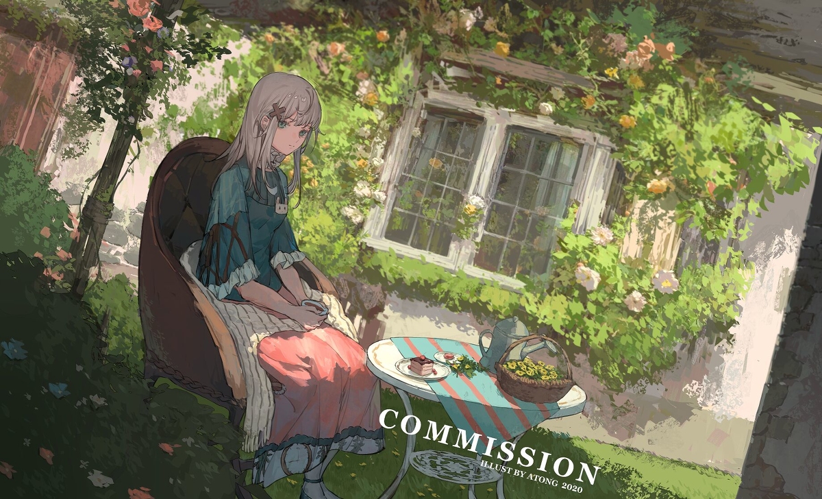 This is a pixiv picture whose title is 依頼絵.