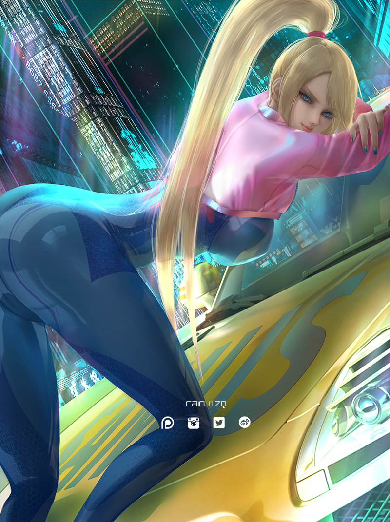 This is a pixiv picture whose title is Samus サムス・アラン Commission Sample.