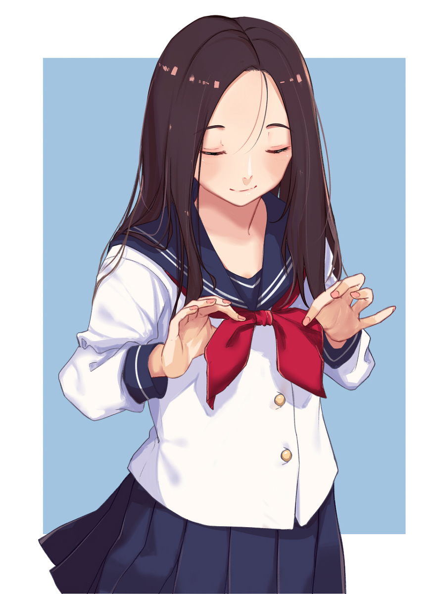 This is a pixiv picture whose title is JKちゃん.