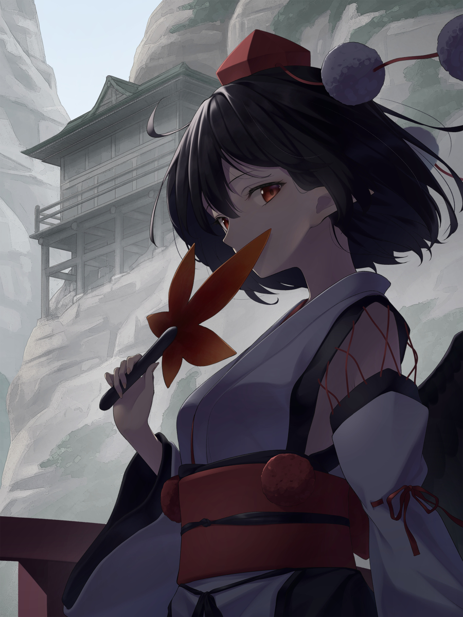 This is a pixiv picture whose title is 射命丸文.