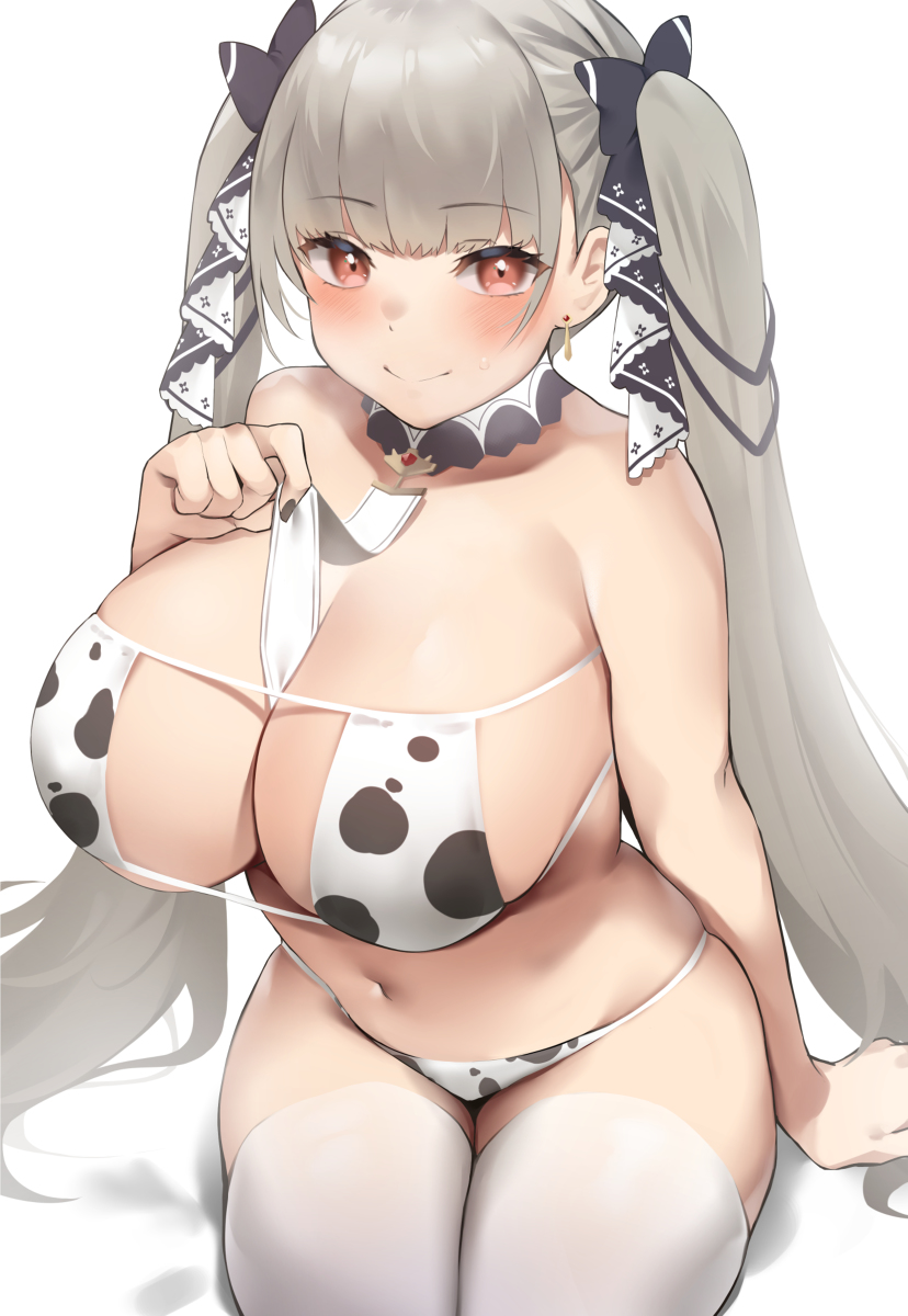 This is a pixiv picture whose title is 牛さんフォーミダブル🐮.