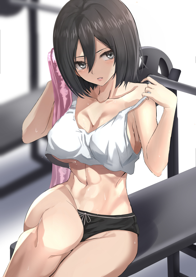 This is a pixiv picture whose title is Mikasa ackerman.