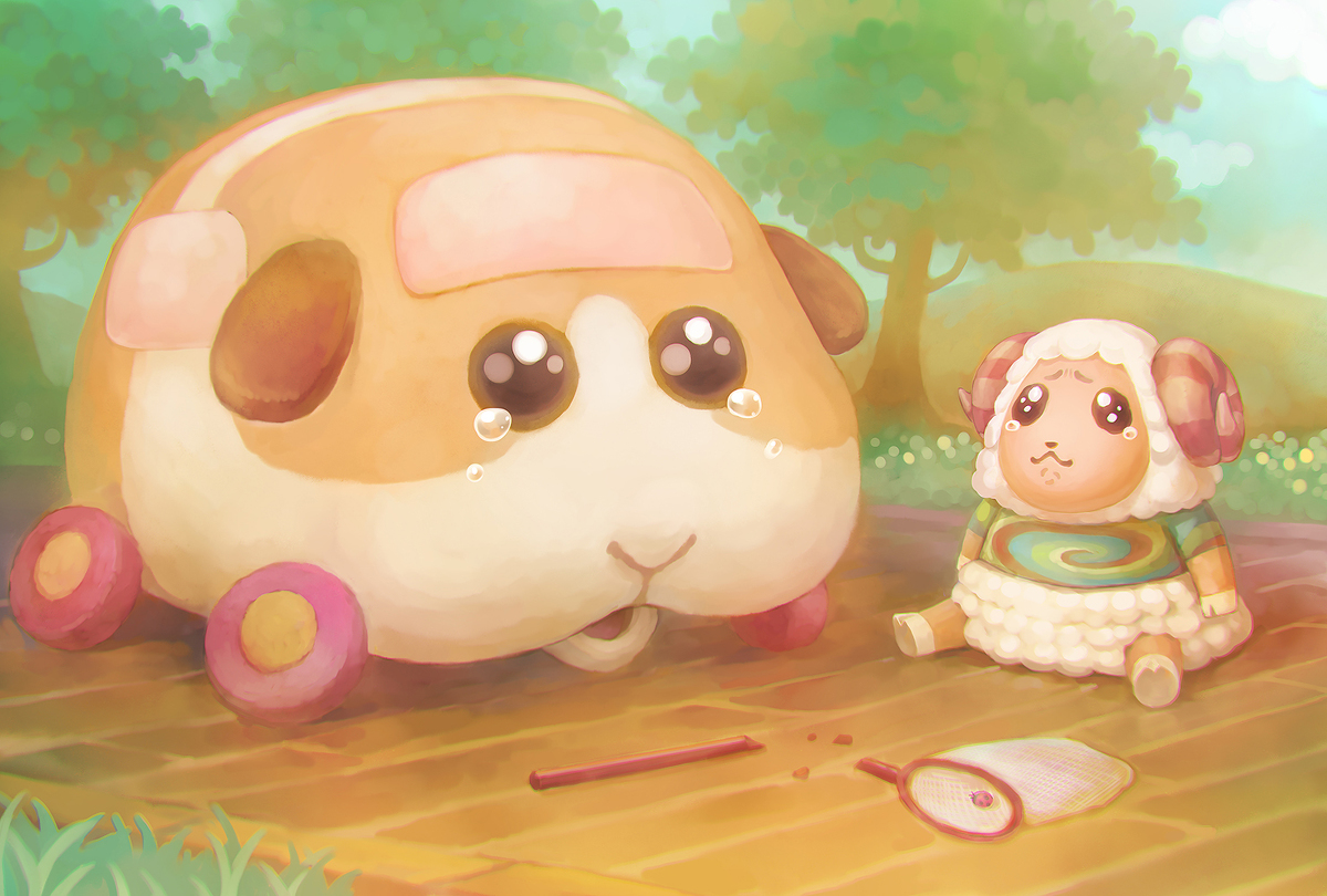 This is a pixiv picture whose title is モルカーとちゃちゃまる.