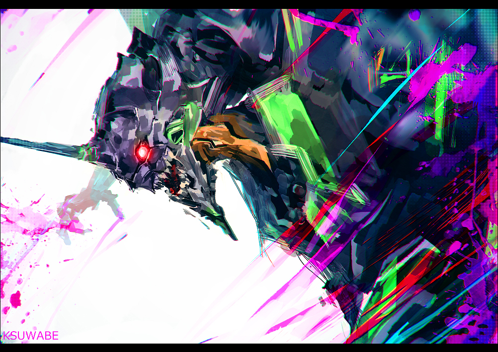 This is a pixiv picture whose title is 初号機.