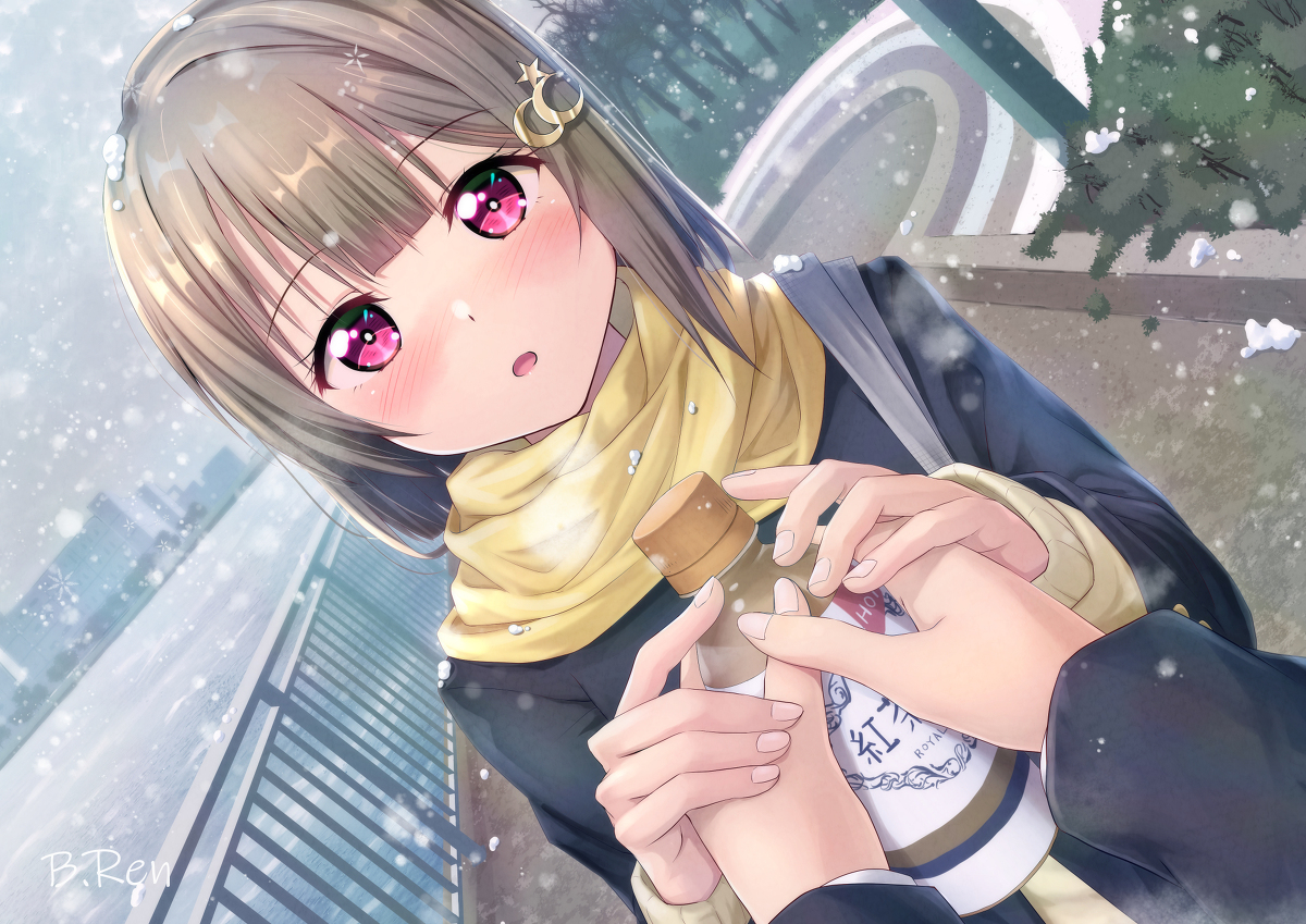 This is a pixiv picture whose title is 冬かすみん.