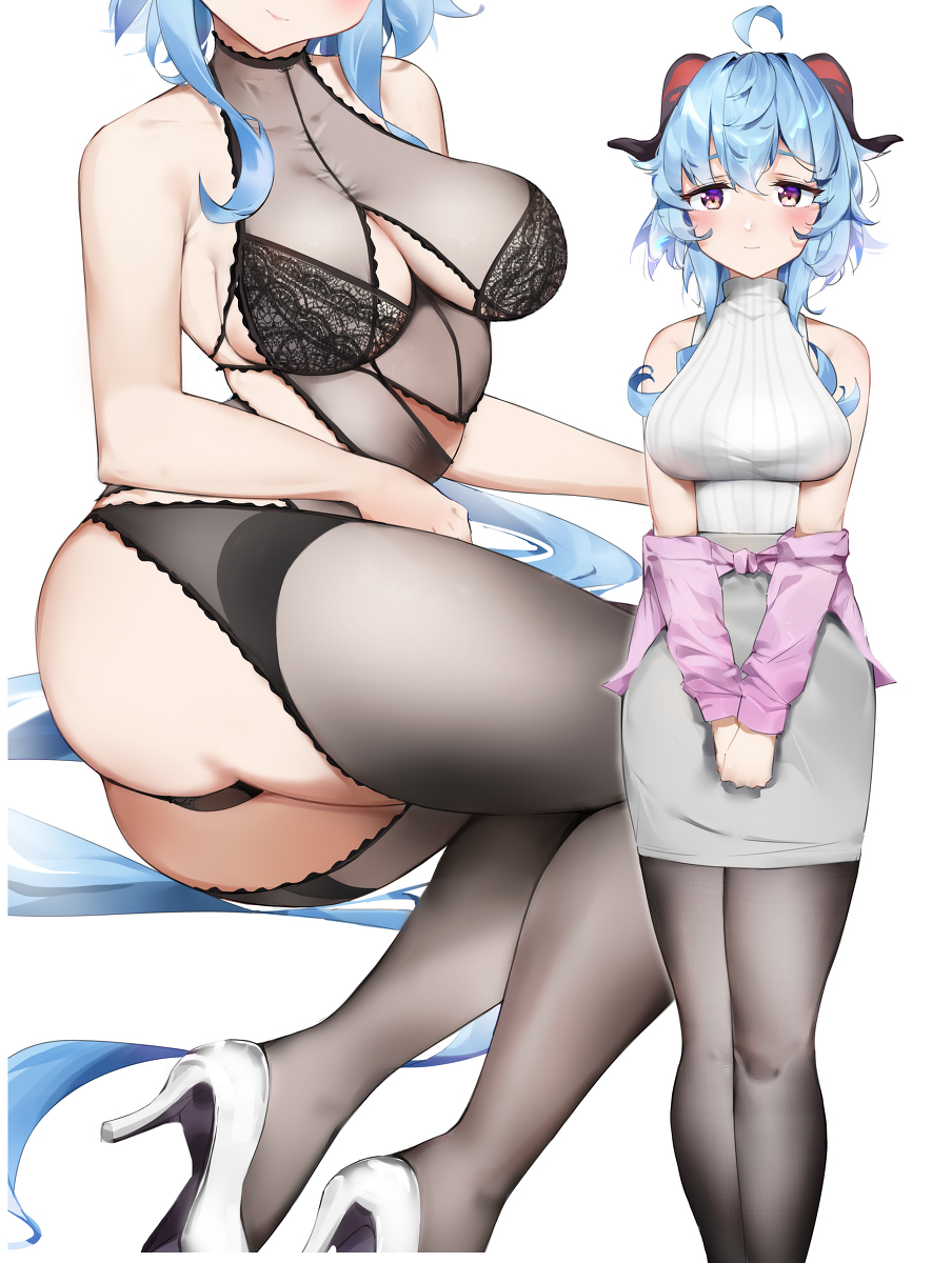 This is a pixiv picture whose title is 甘雨.