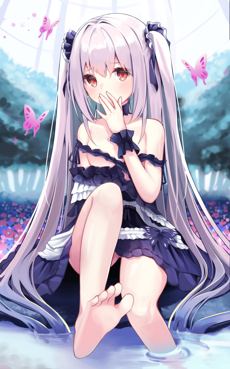 This is a pixiv picture whose title is るしあちゃんの生足.