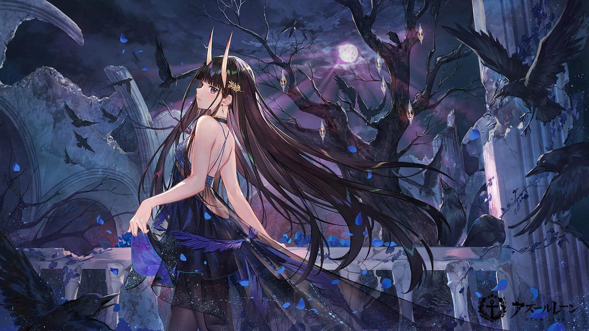 This is a pixiv picture whose title is Moonlight.