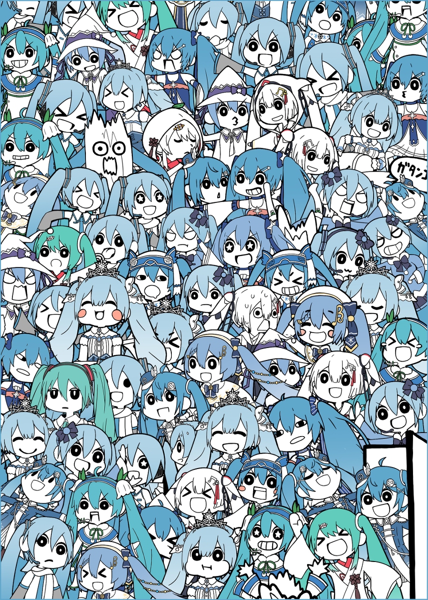 This is a pixiv picture whose title is SNOW MIKUがやってきたぞっ.